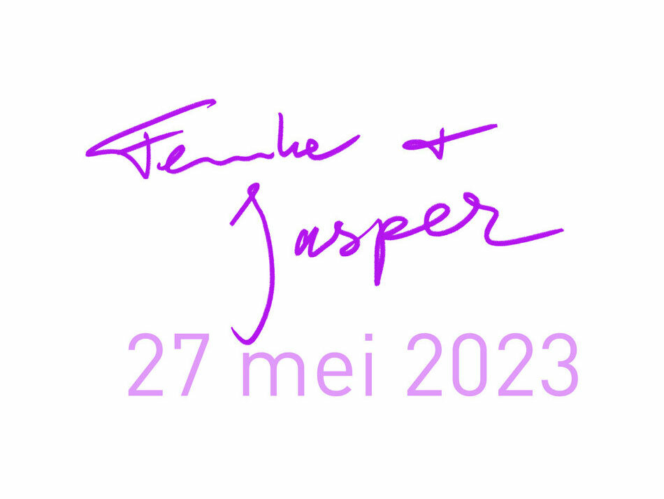 TROUWEN  Femke en Jasper